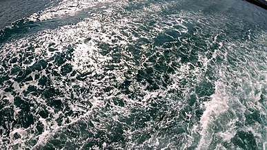 water splash on the ocean