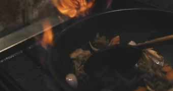 炒菜视频素材