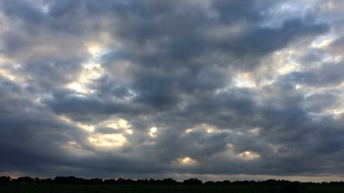 Sunset in a Time Lapse Video