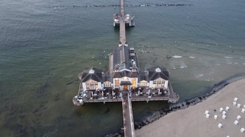 Drone Footage of Sellin Pier in Germany