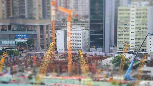 Time Lapse Footage of a Building Under Constructions