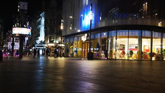 夜晚街道行人商业街视频素材高清视频视频素材