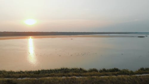 Drone Footage of a Lake