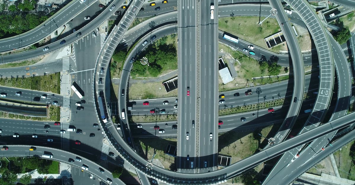 Road And Traffic Network Drone Footage of a Road Networks Free Stock Video Footage, Royalty-Free ...