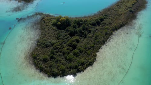 Aerial Footage Of An Island