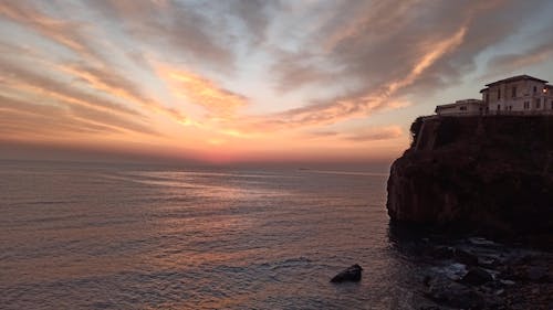 House at a Cliff by the Sea