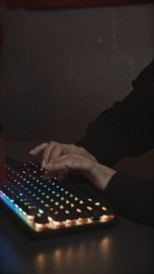 Woman doing Computer Hacking