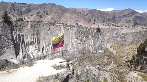 View of Toachi Canyon in Ecuador 