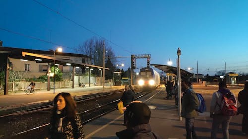 Train Arriving at Station