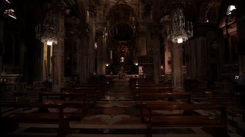 People Worshipping Inside the Church