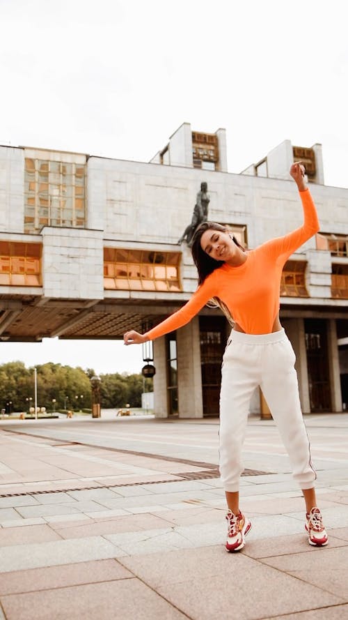 Woman Dancing Actively