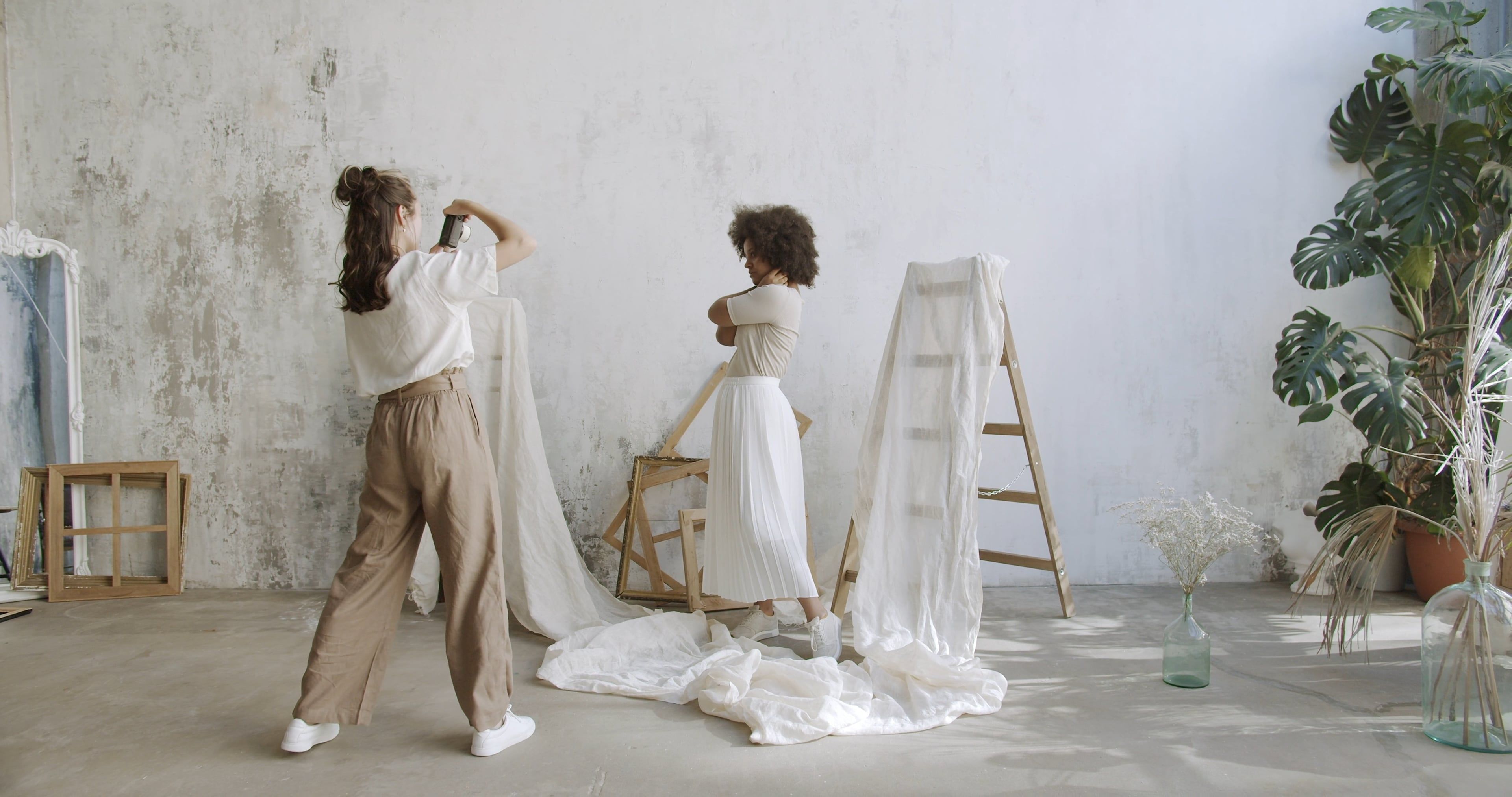 A Woman Having a Photo Shoot with a Female Photographer \u00b7 Free Stock Video