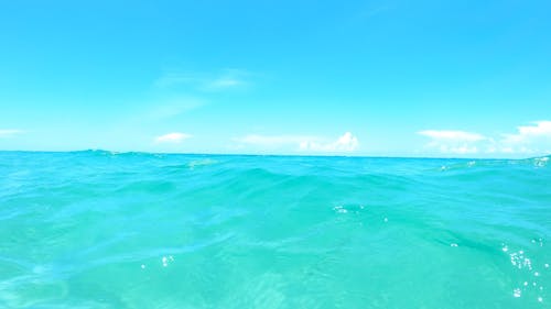 Turquoise Ocean Under a Clear Blue Sky