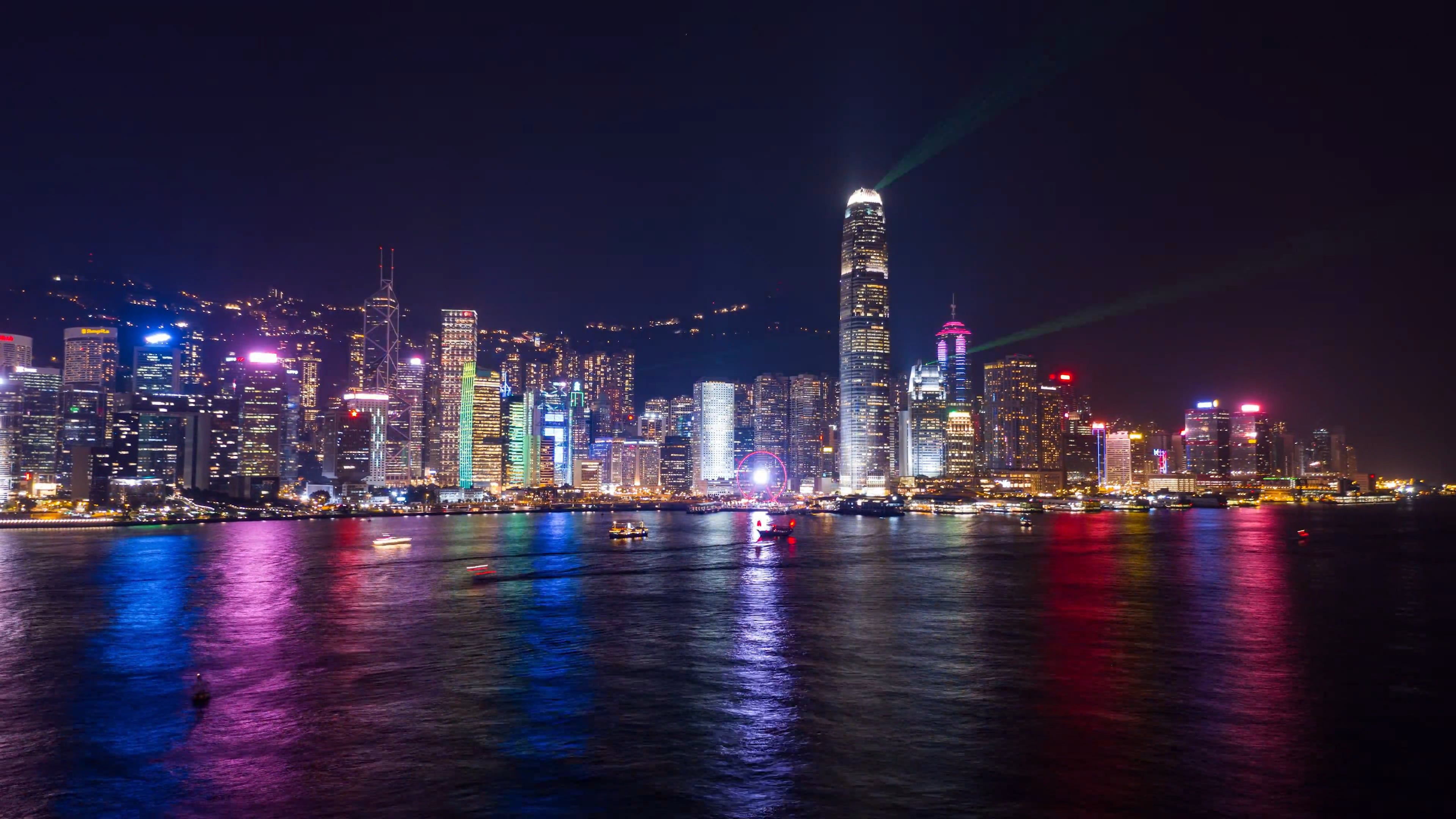 Aerial Footage of a City at Night Free Stock Video Footage, Royalty ...
