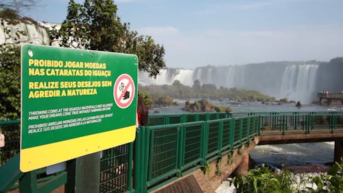 Notice Sign at Iguazu Falls