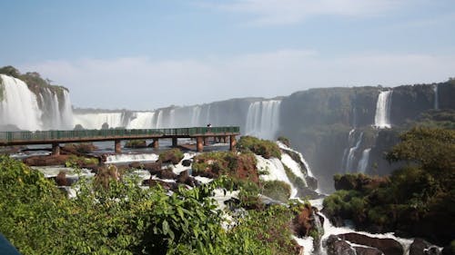 Scenic View of Waterfalls Environment 