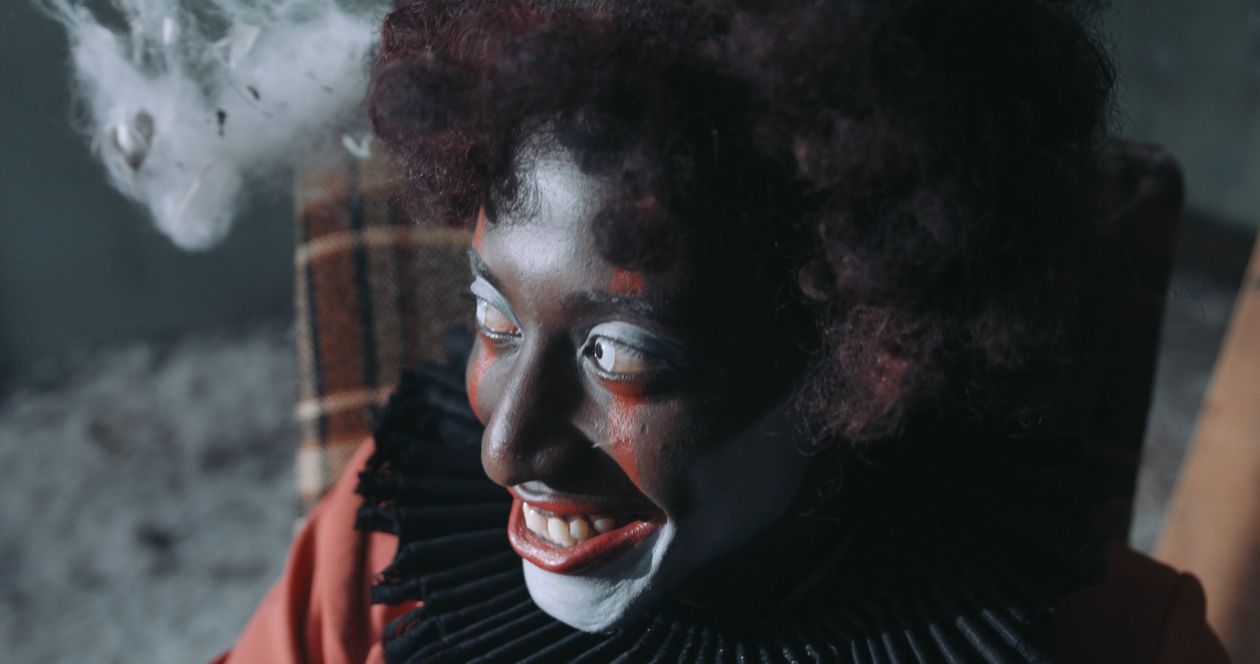 Creepy Clown Laughing and Looking at Camera Free Stock Video Footage ...
