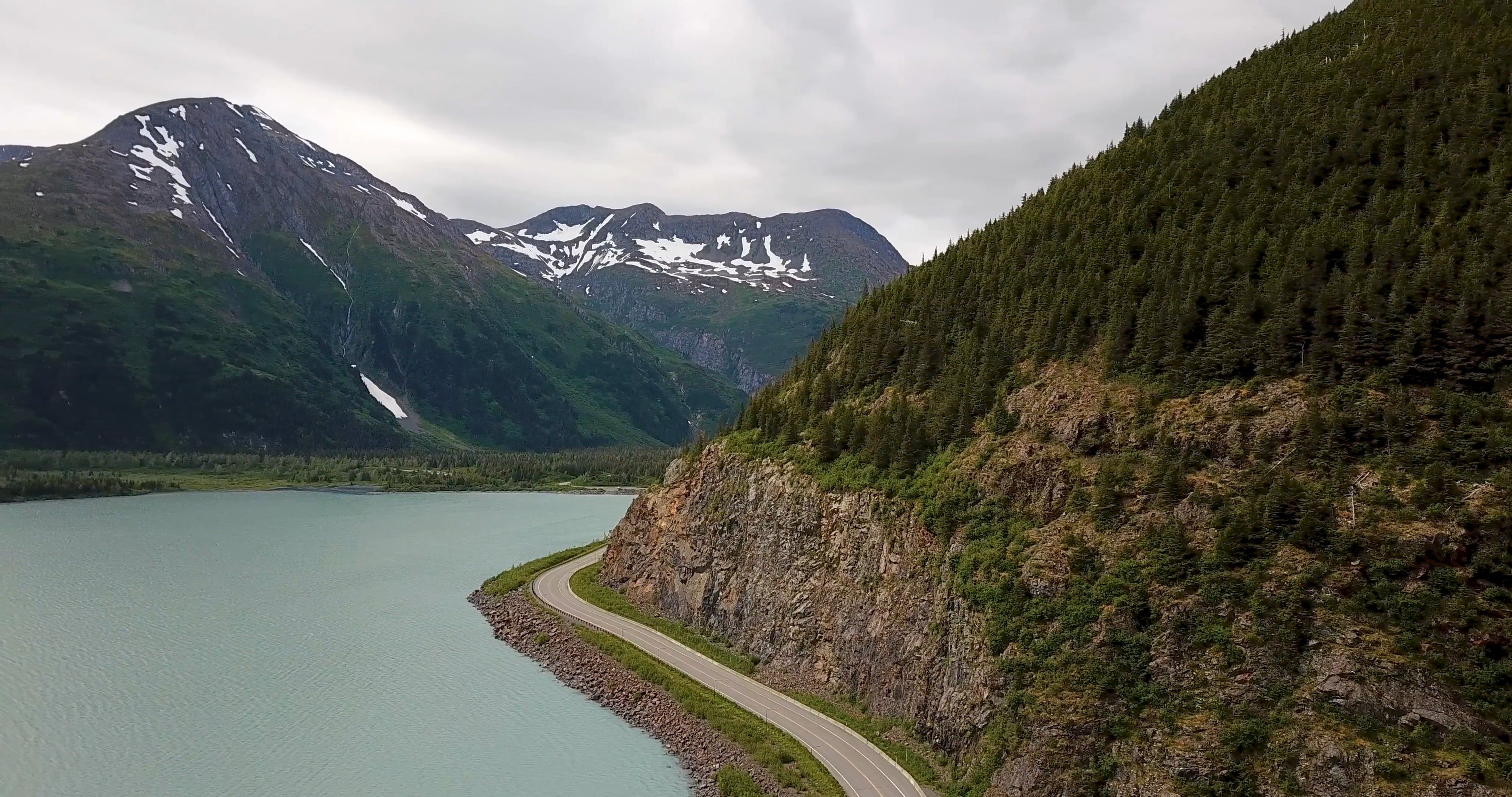 Aerial View of Beautiful Mountain Valley Free Stock Video Footage ...