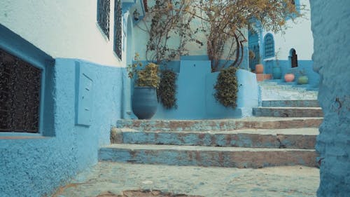 Cozy Alley in Between of Beautiful Moroccan City