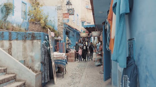 Street Market in Blue Medina