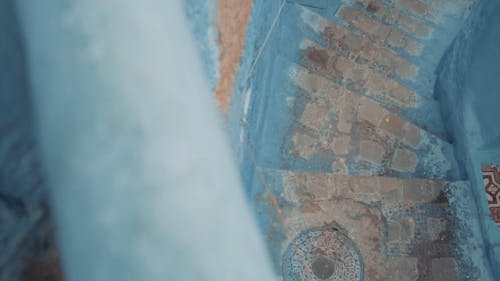 Top View of Alley at Chefchaouen City