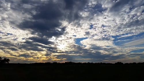 Beautiful Sunset View in Time Lapse