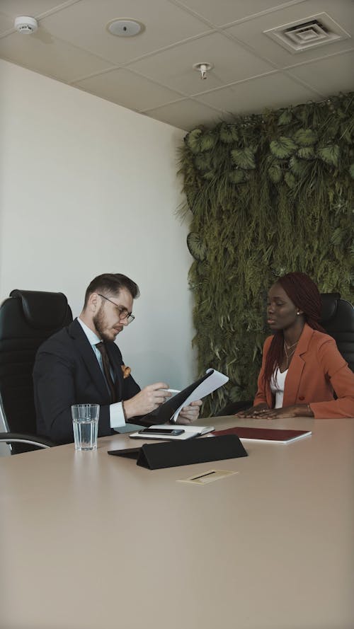 Young Woman in Job Interview