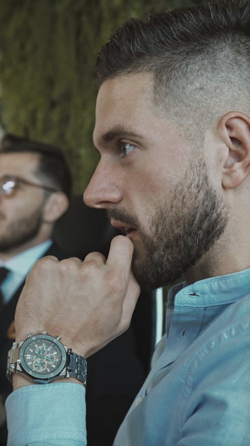 Young Men in Office Meeting