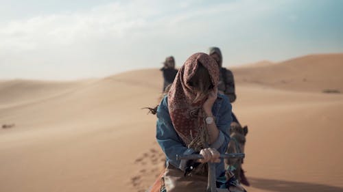 A Person Riding a Camel