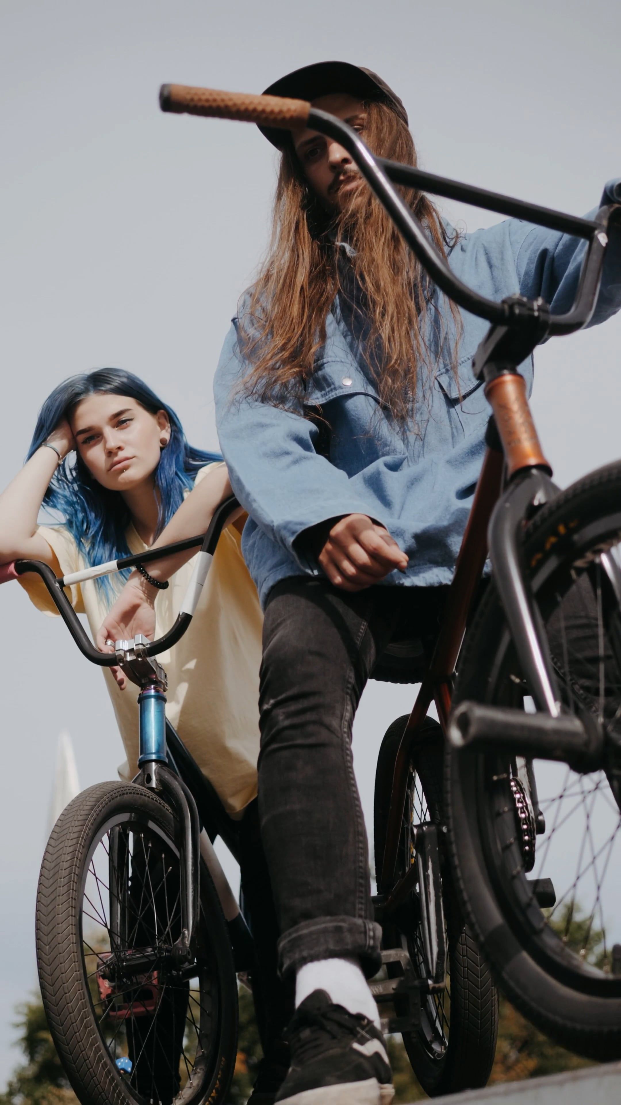 People Riding a Bicycle · Free Stock Video