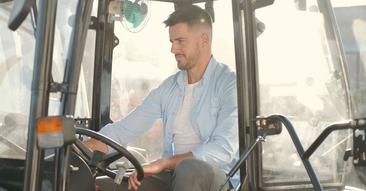 A Man Riding a Tractor Free Stock Video Footage, Royalty-Free 4K & HD ...