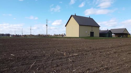 Footage of an Empty Farm Field