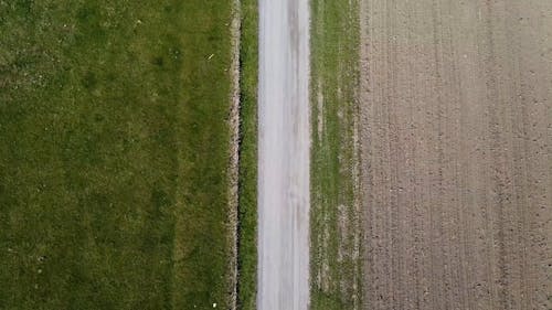 Bird's Eye View of a Farm Field