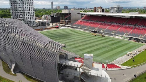 Aerial Video of a Sports Stadium