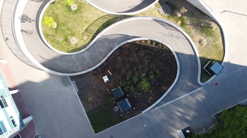 An Aerial Video of a Winding Road