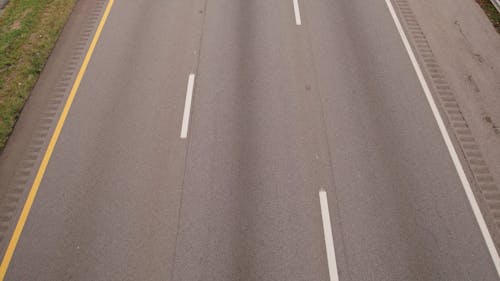 High Angle View of Highway Traffic