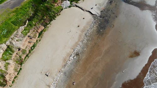 Aerial view of Beautiful Beach Cliff