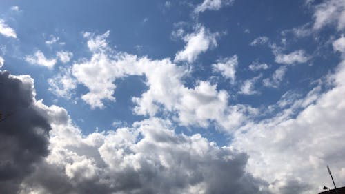 Time-Lapse Video of White Clouds Under Blue Sky