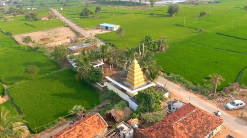 Drone Footage of a Village