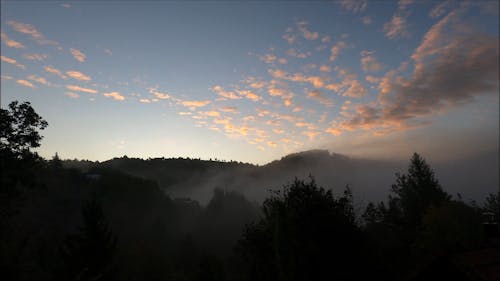 Time-Lapse Video of Foggy Morning During Sunrise