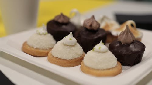 Close up View of Fancy Pastries 