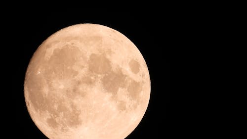 Movement of Full Moon Captured in Time Lapse