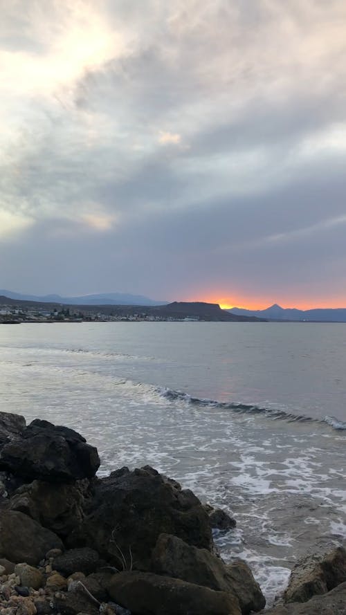 Sunset View at Rocky Sea Beach