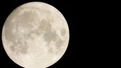 Close-Up View of Full Moon