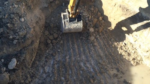 Video of a Backhoe Digging