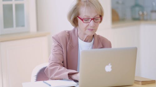 A Woman Working Indoors