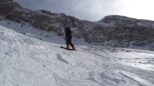 People Skiing and Snowboarding 