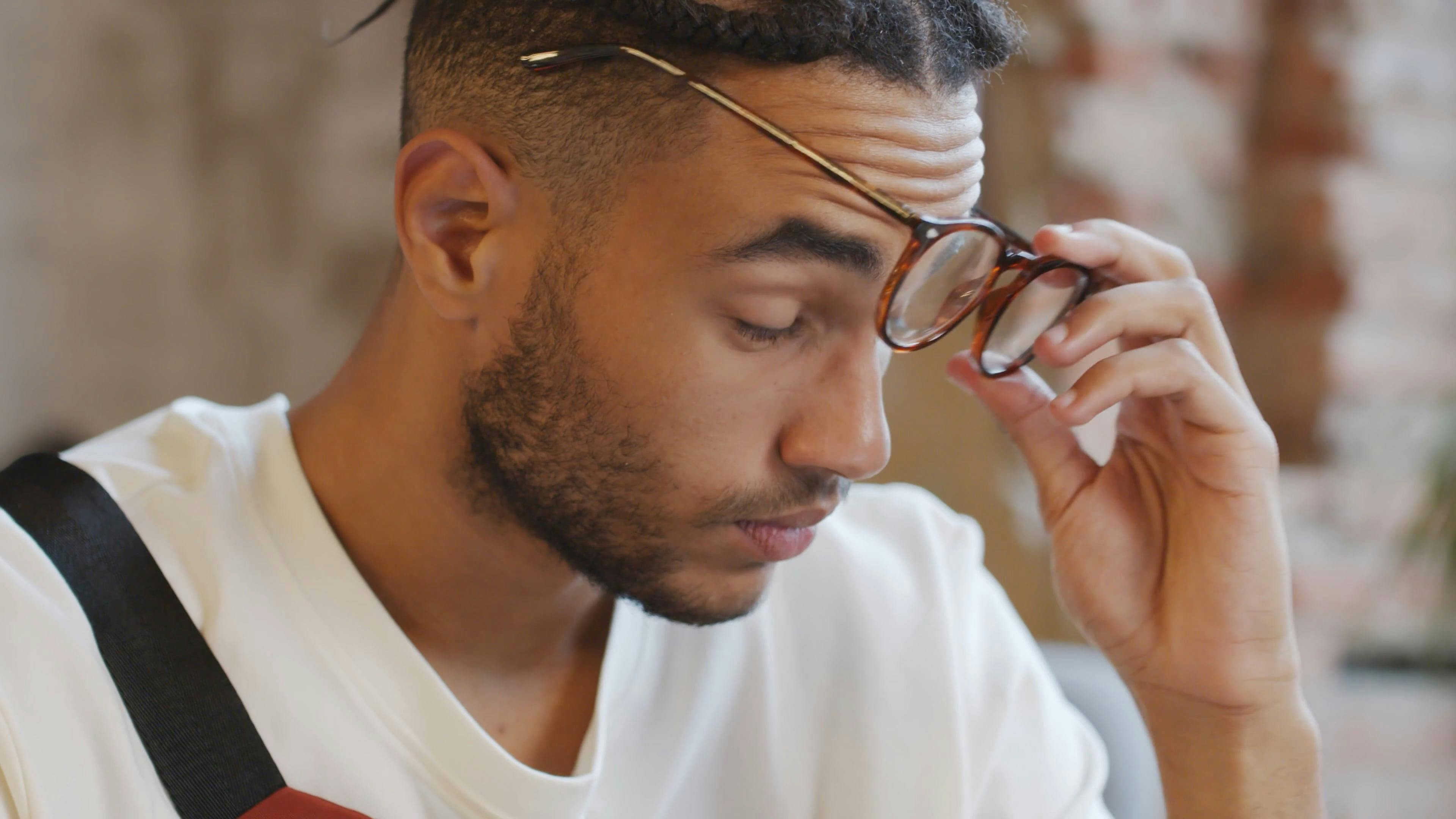 A Man Taking Off His Glasses · Free Stock Video