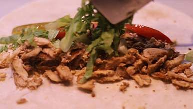 a person preparing food
