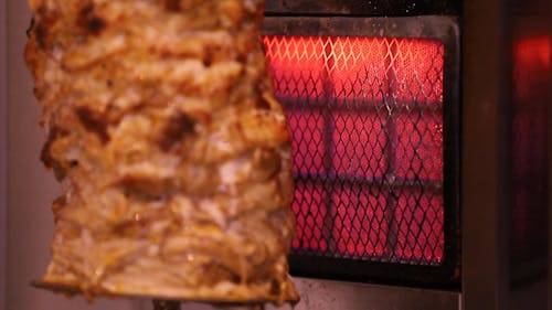 Cooking a Meat on the Griller